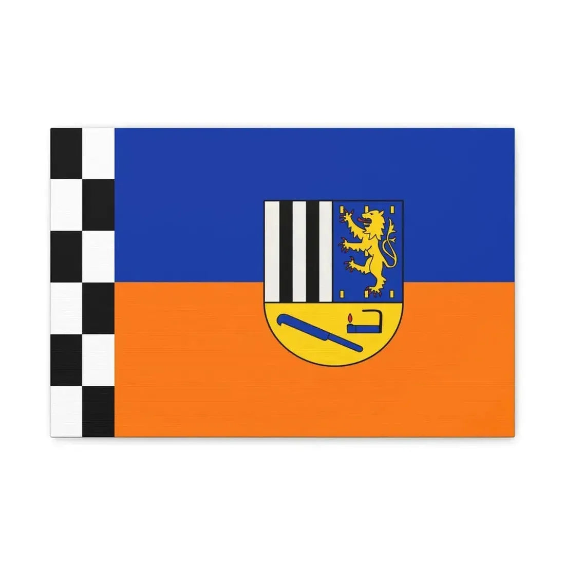 Flag of Siegen Wittgenstein Germany - Canvas Wall Art 18″ x 12″ 1.25" - The Sticker Space