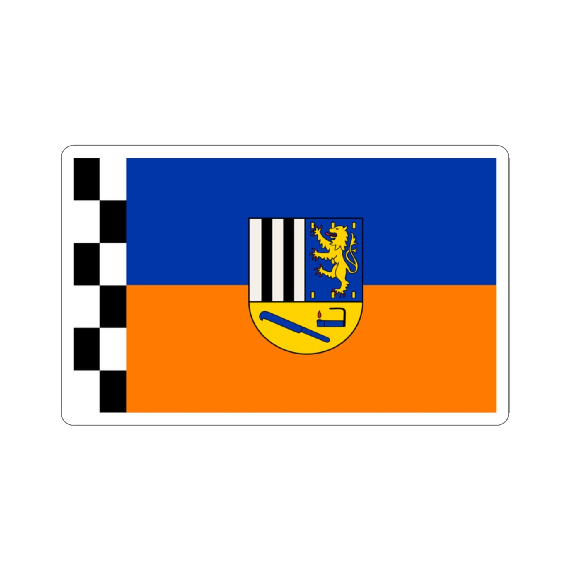 Flag of Siegen Wittgenstein Germany STICKER Vinyl Die-Cut Decal-2 Inch-The Sticker Space