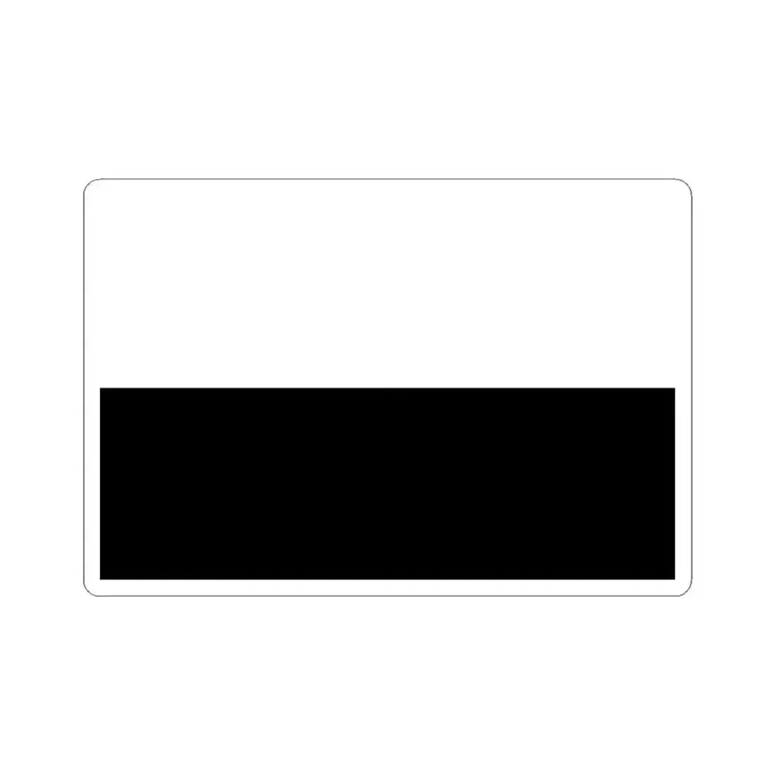 Flag of Siena Italy - STICKER Vinyl Kiss-Cut Decal 3 Inch White - The Sticker Space