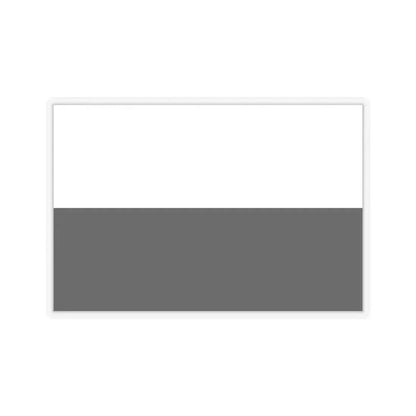 Flag of Siena Italy - STICKER Vinyl Kiss-Cut Decal 6 Inch Transparent - The Sticker Space