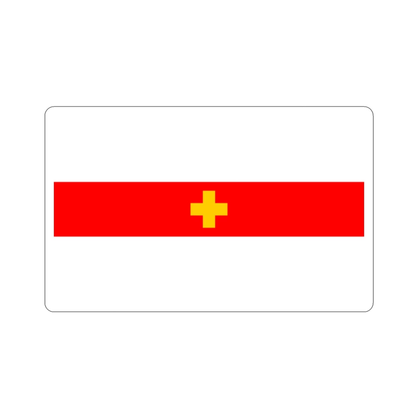 Flag of Siġġiewi 1993 to 2001 Malta STICKER Vinyl Die-Cut Decal-2 Inch-The Sticker Space