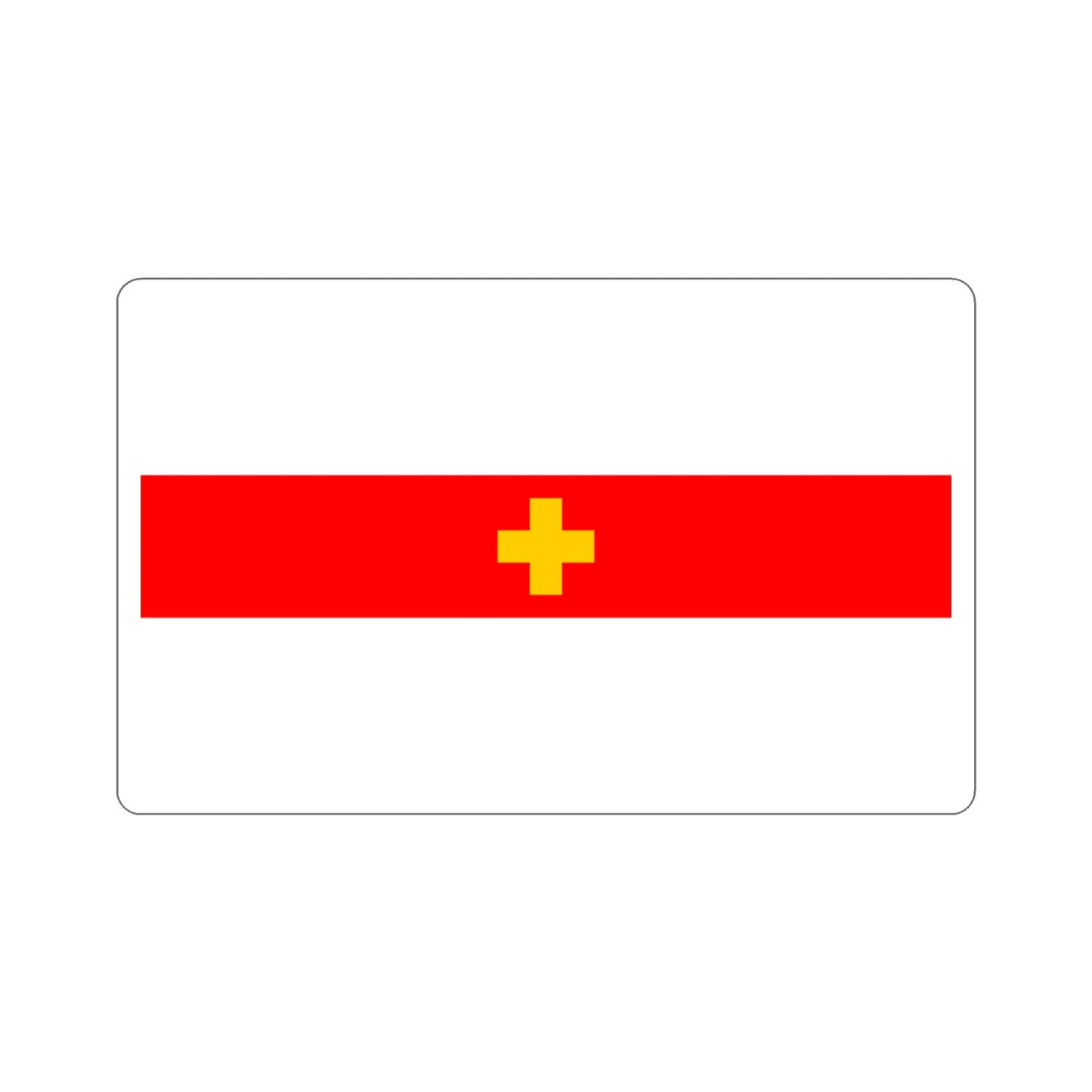 Flag of Siġġiewi 1993 to 2001 Malta STICKER Vinyl Die-Cut Decal-3 Inch-The Sticker Space