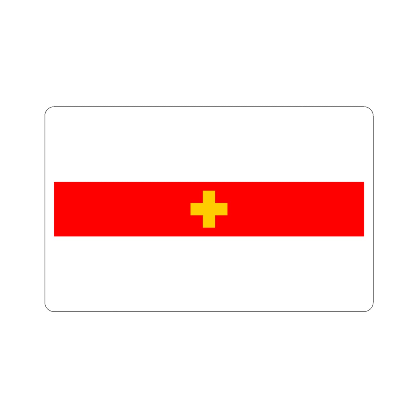 Flag of Siġġiewi 1993 to 2001 Malta STICKER Vinyl Die-Cut Decal-4 Inch-The Sticker Space