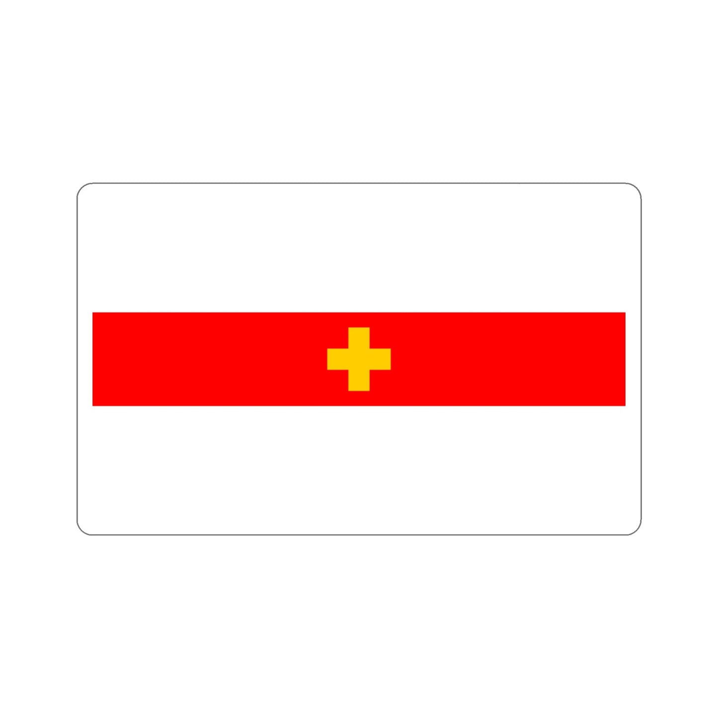 Flag of Siġġiewi 1993 to 2001 Malta STICKER Vinyl Die-Cut Decal-5 Inch-The Sticker Space