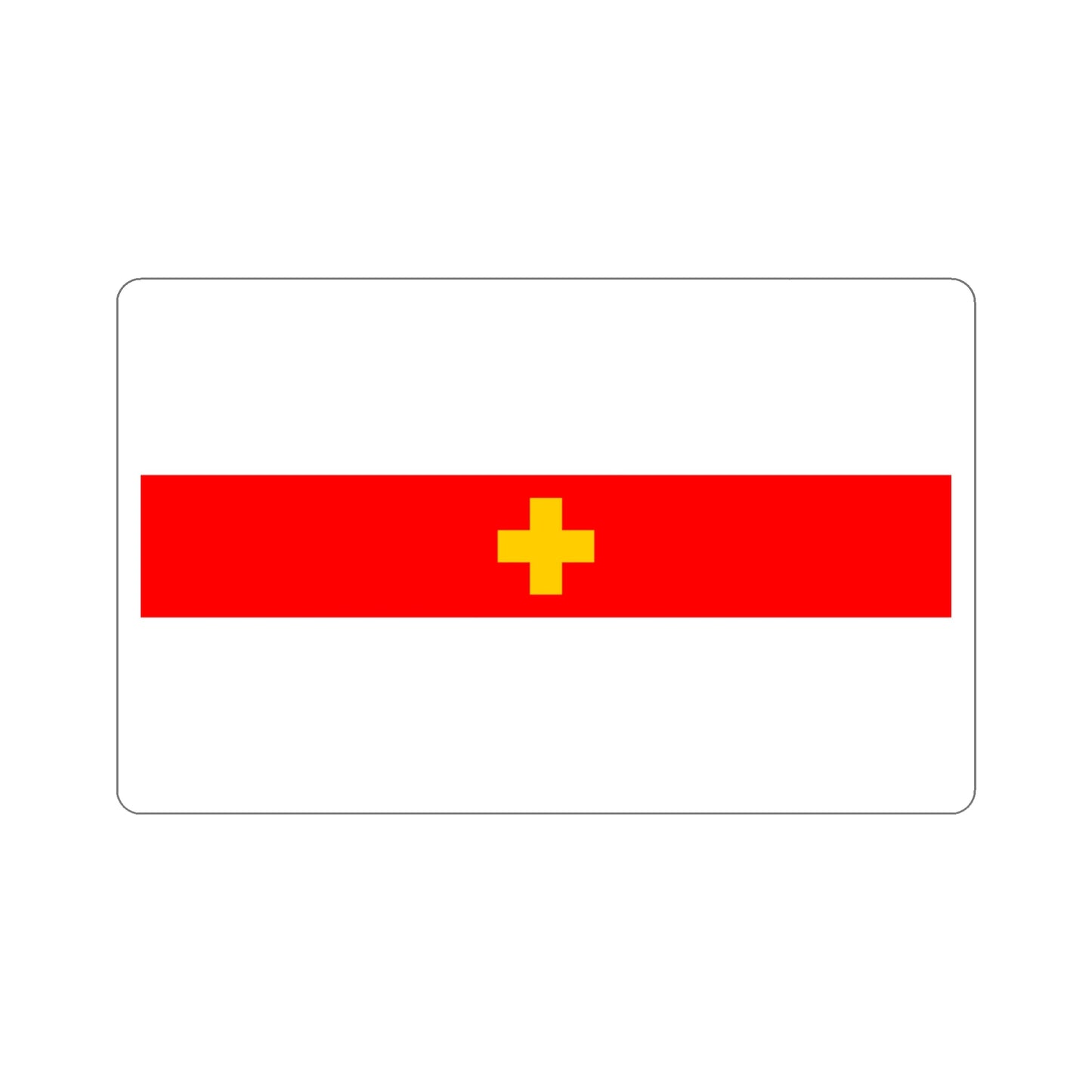 Flag of Siġġiewi 1993 to 2001 Malta STICKER Vinyl Die-Cut Decal-6 Inch-The Sticker Space