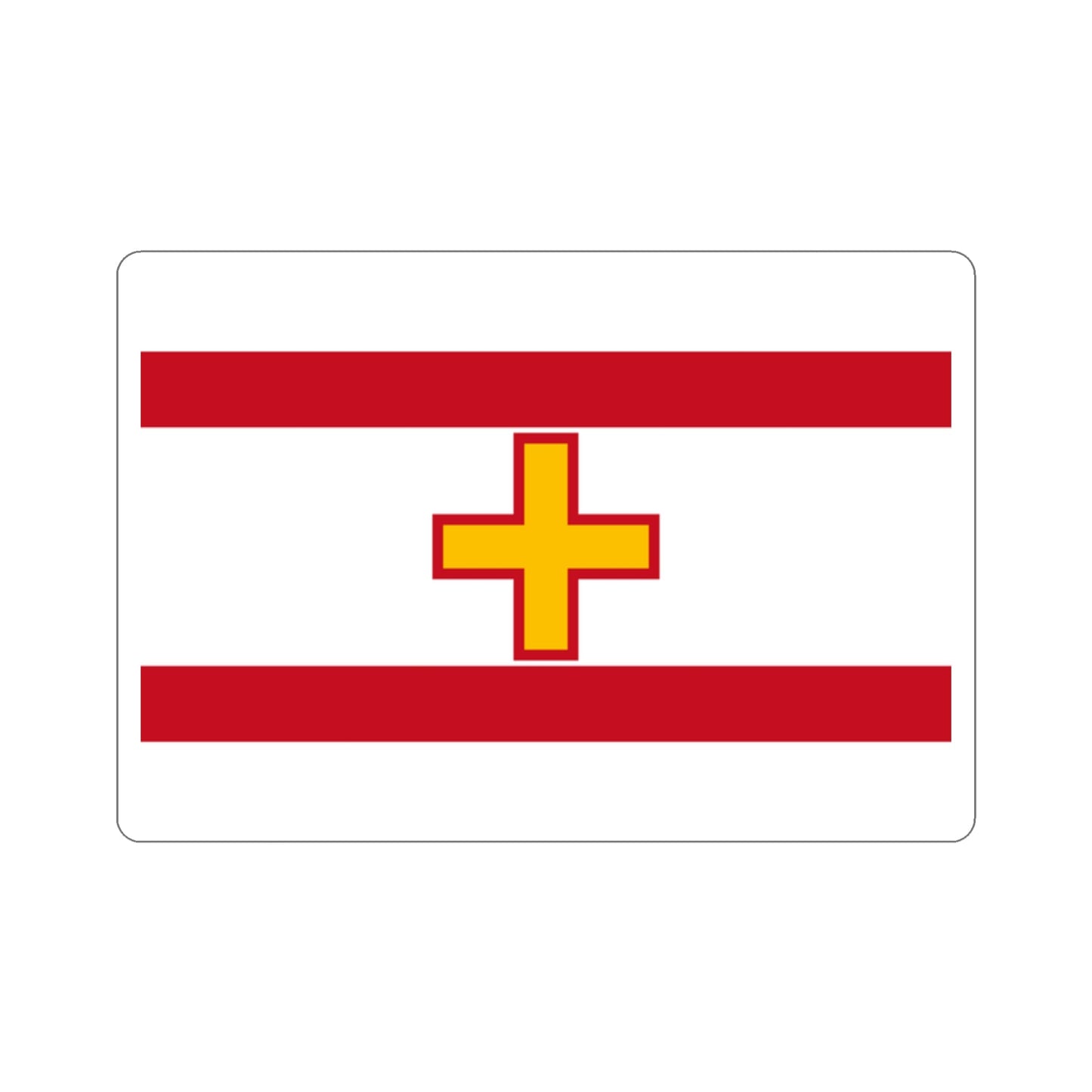 Flag of Siġġiewi Malta STICKER Vinyl Die-Cut Decal-2 Inch-The Sticker Space