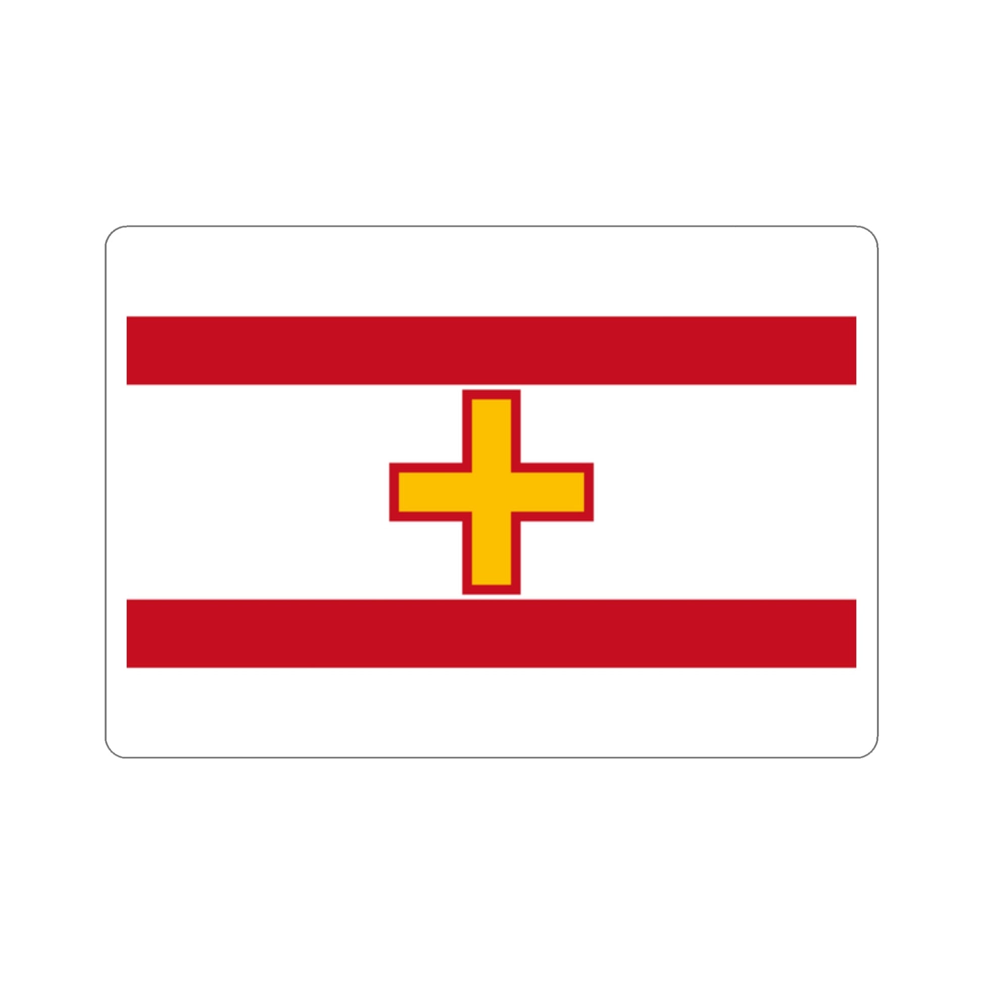 Flag of Siġġiewi Malta STICKER Vinyl Die-Cut Decal-2 Inch-The Sticker Space