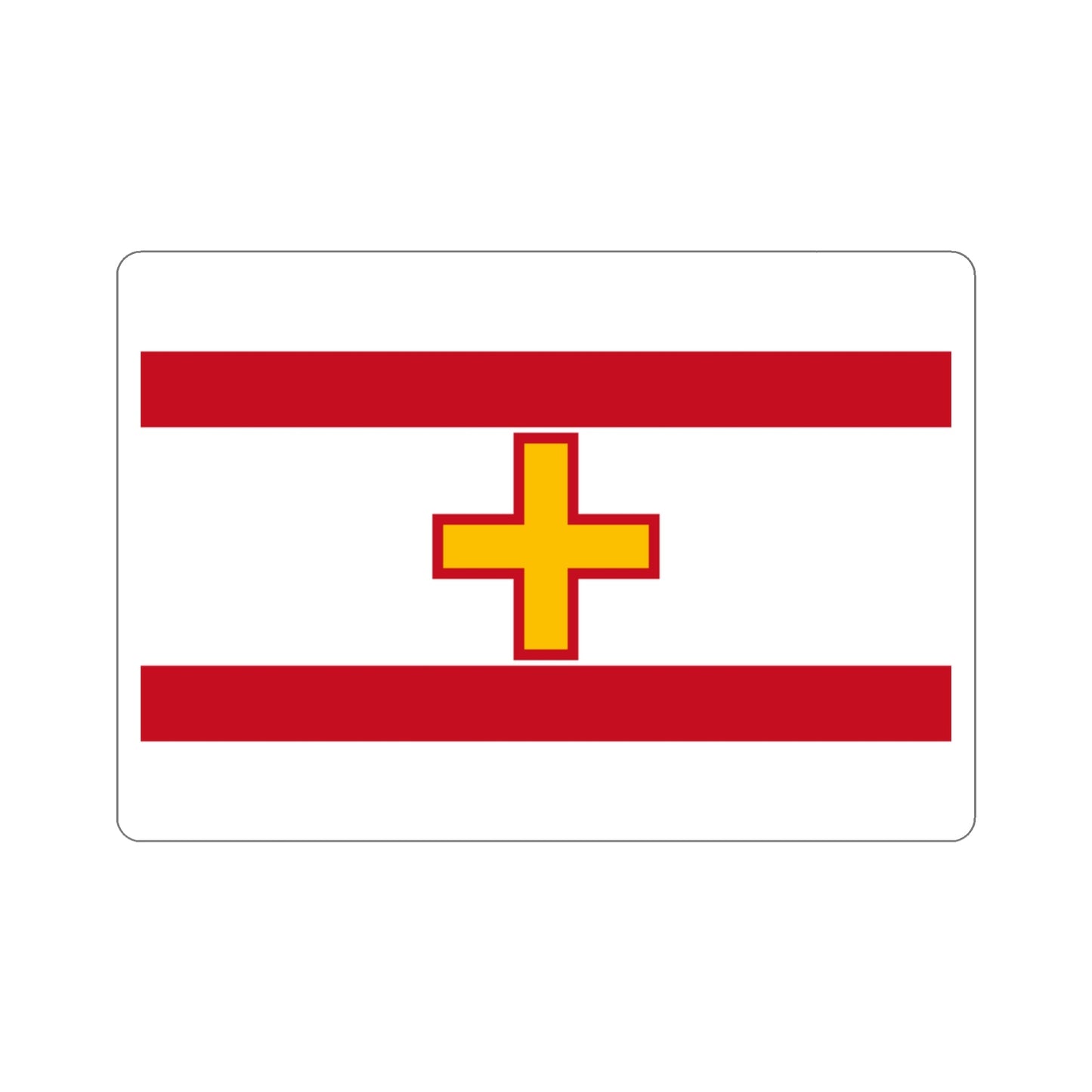 Flag of Siġġiewi Malta STICKER Vinyl Die-Cut Decal-3 Inch-The Sticker Space