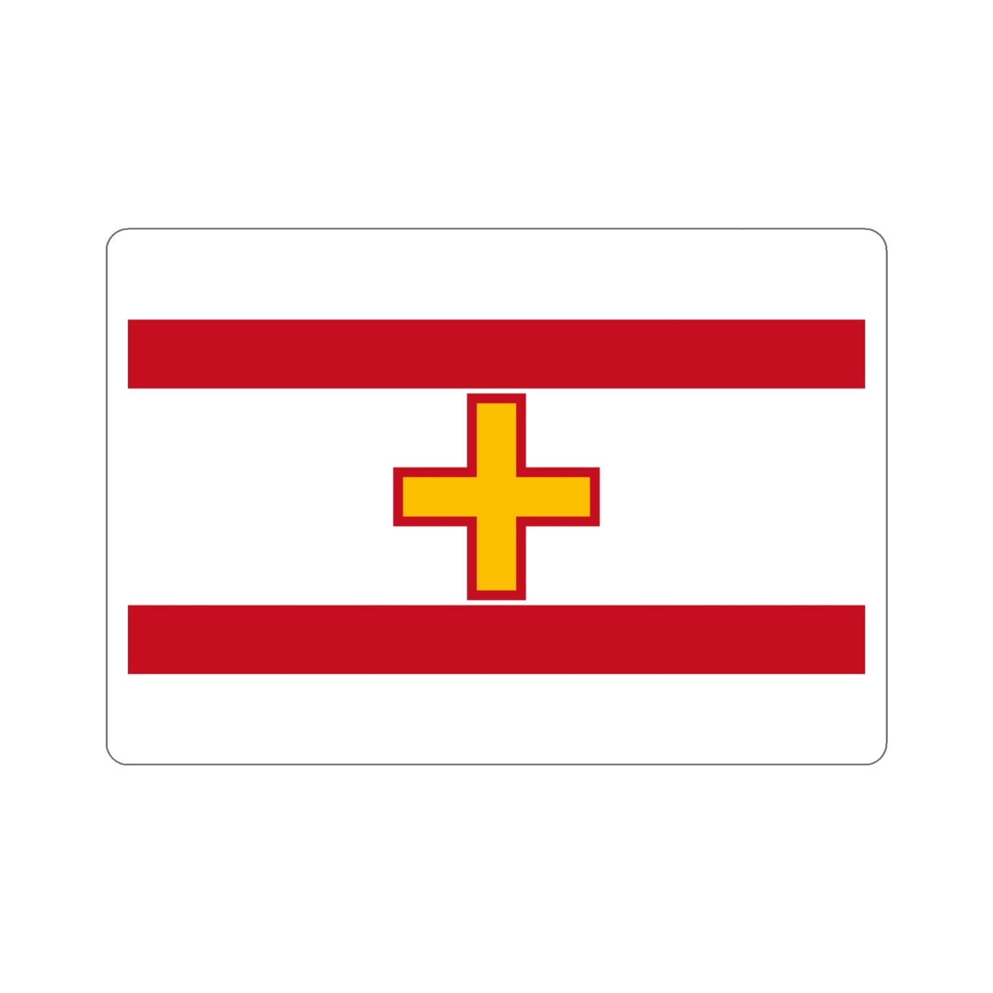 Flag of Siġġiewi Malta STICKER Vinyl Die-Cut Decal-4 Inch-The Sticker Space