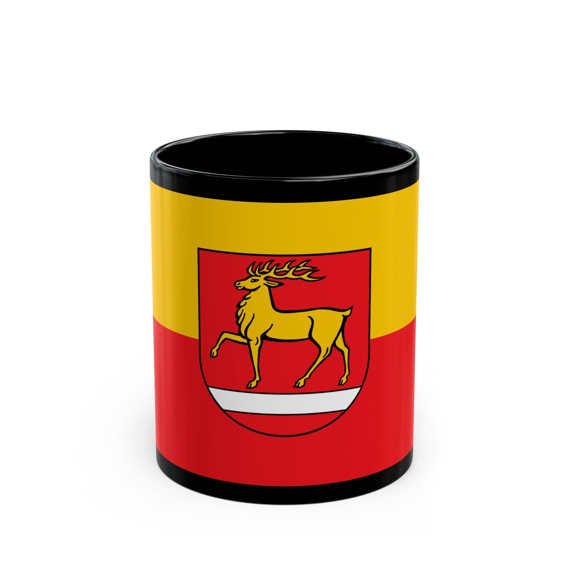 Flag of Sigmaringen Germany - Black Coffee Mug-11oz-The Sticker Space