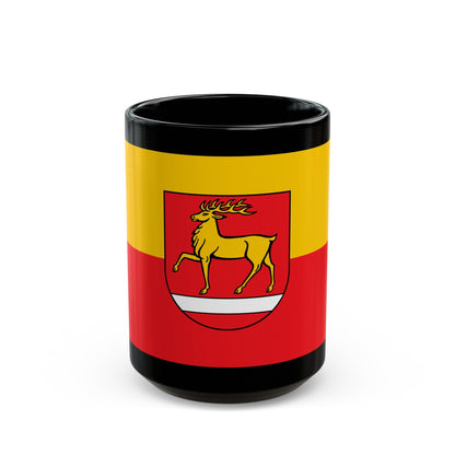 Flag of Sigmaringen Germany - Black Coffee Mug-15oz-The Sticker Space