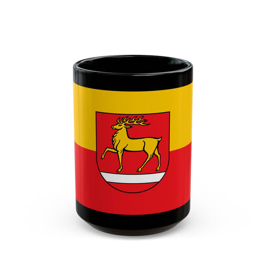 Flag of Sigmaringen Germany - Black Coffee Mug-15oz-The Sticker Space