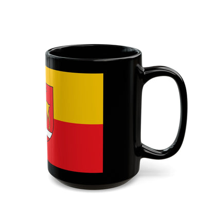 Flag of Sigmaringen Germany - Black Coffee Mug-The Sticker Space