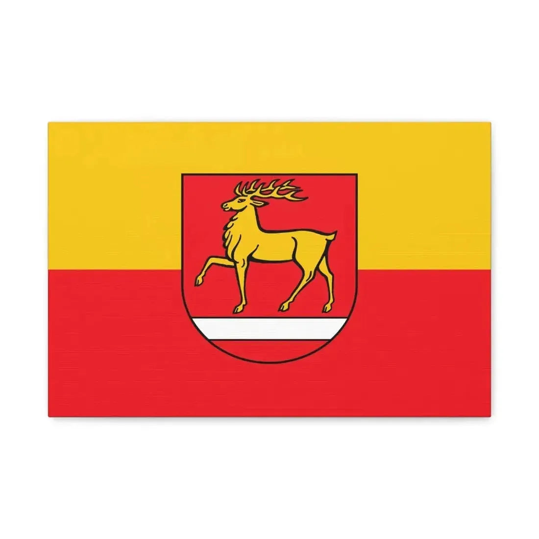 Flag of Sigmaringen Germany - Canvas Wall Art 18″ x 12″ 1.25" - The Sticker Space