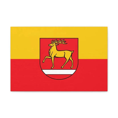 Flag of Sigmaringen Germany - Canvas Wall Art 18″ x 12″ 1.25" - The Sticker Space