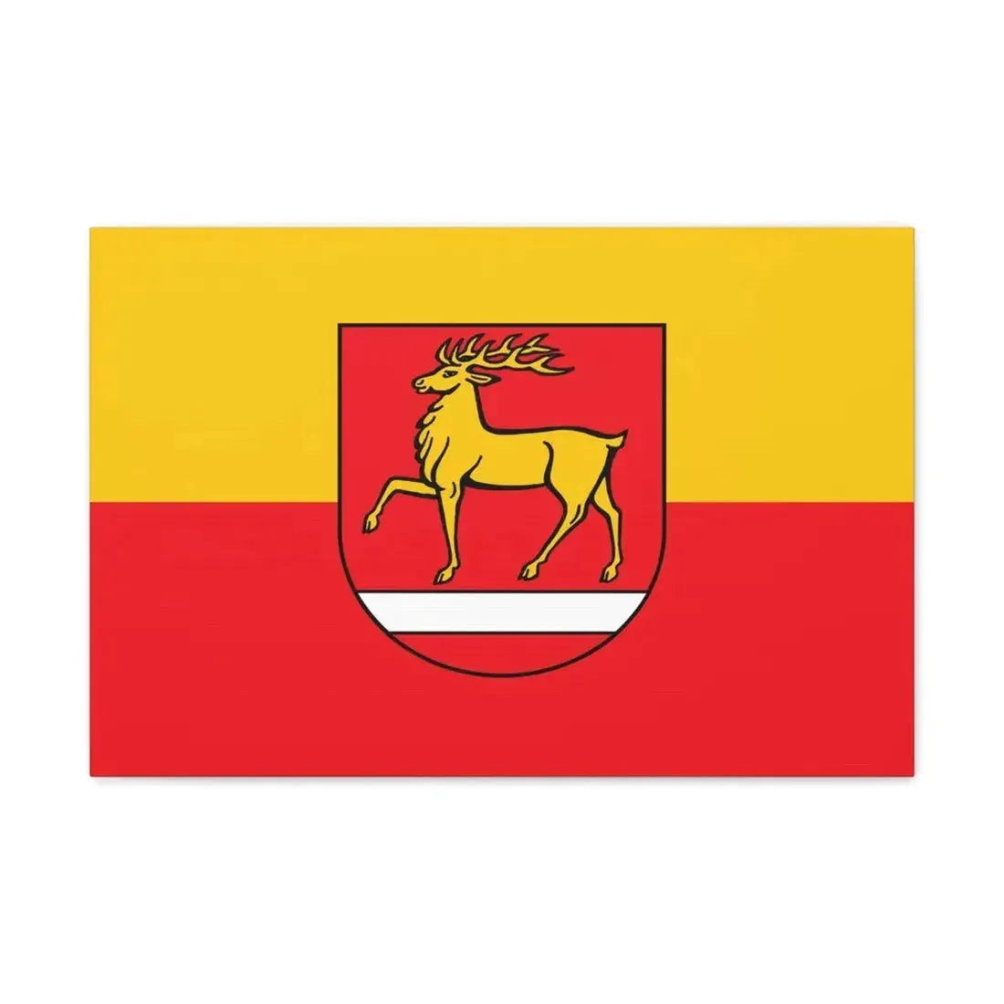 Flag of Sigmaringen Germany - Canvas Wall Art 24″ x 16″ 1.25" - The Sticker Space