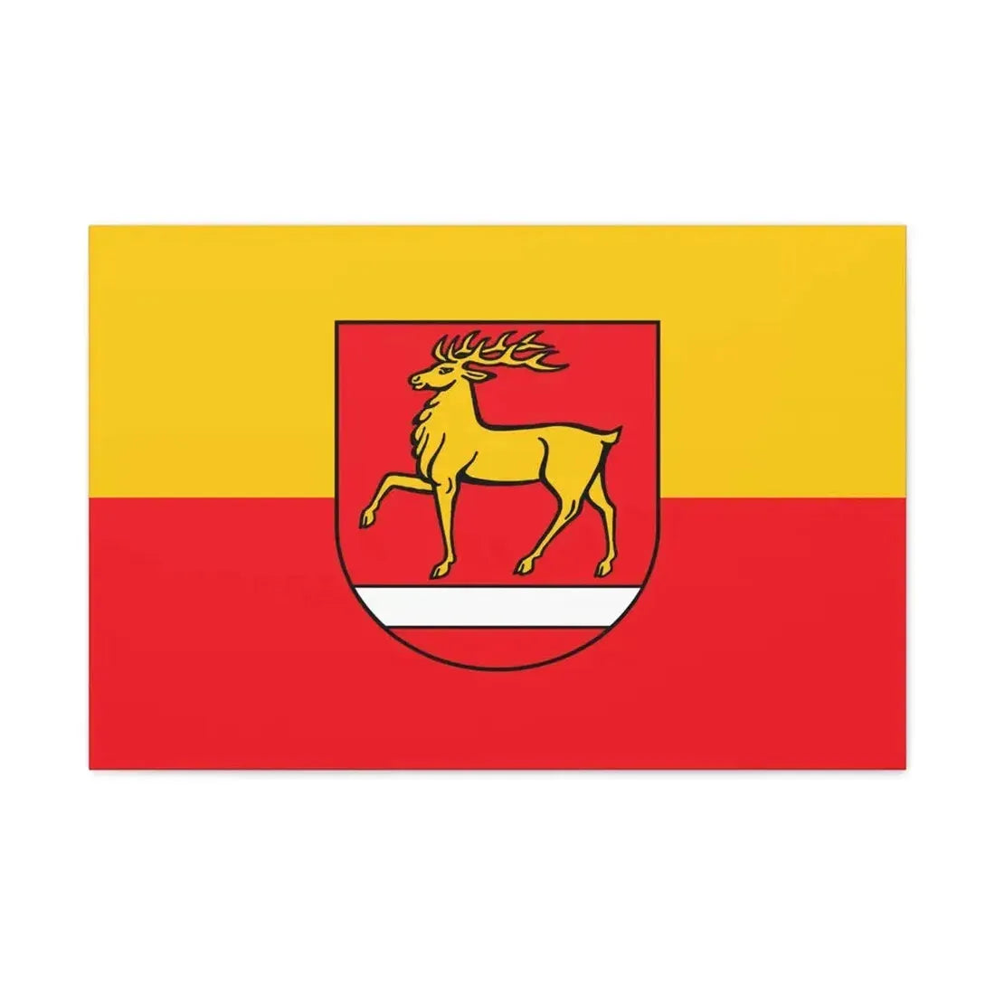 Flag of Sigmaringen Germany - Canvas Wall Art 30" x 20" 1.25" - The Sticker Space