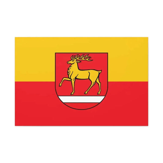 Flag of Sigmaringen Germany - Canvas Wall Art 36" x 24" 1.25" - The Sticker Space