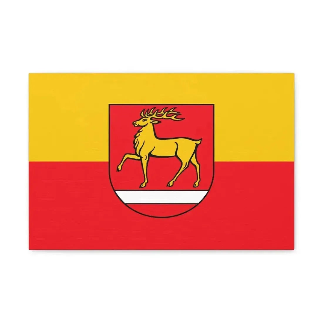 Flag of Sigmaringen Germany - Canvas Wall Art - The Sticker Space