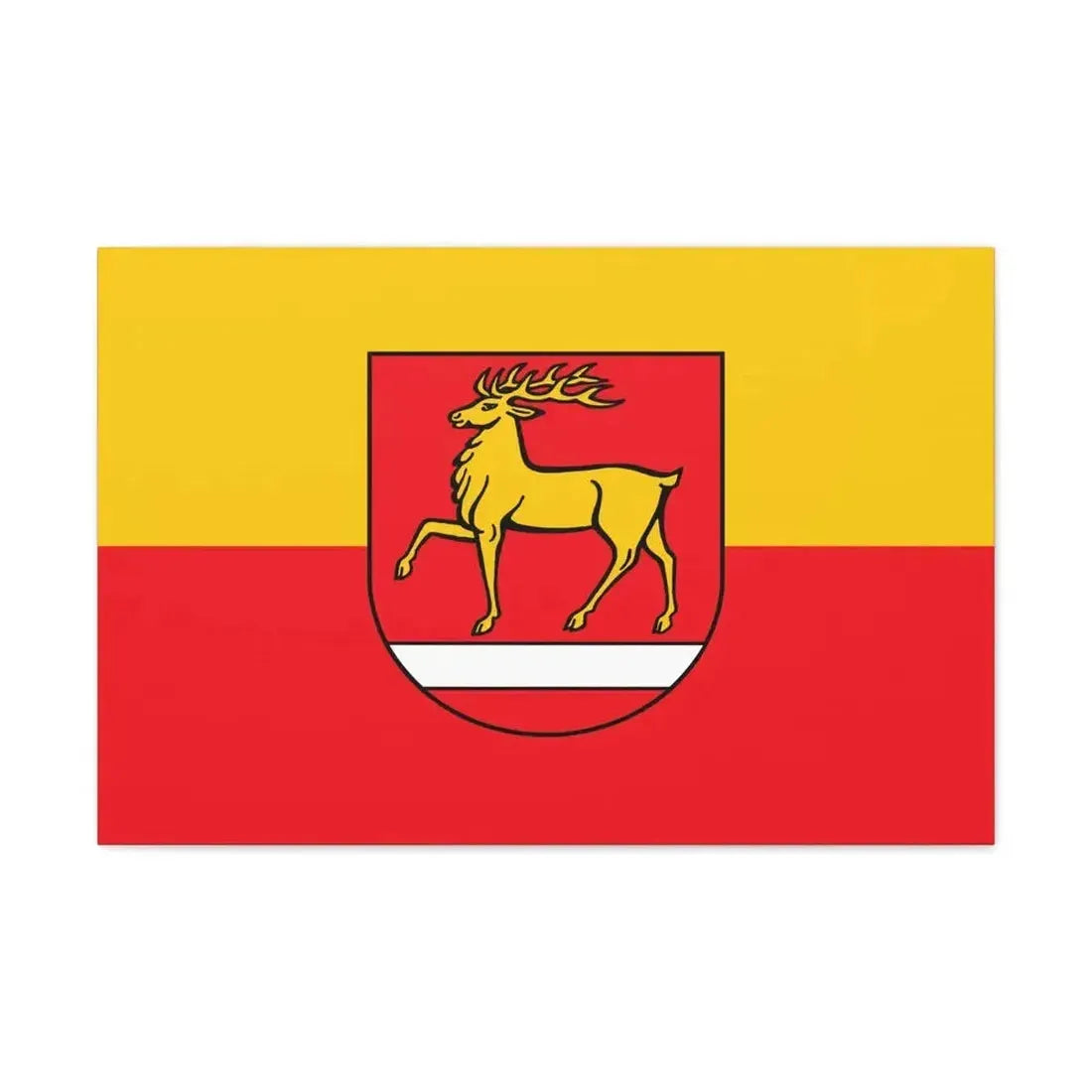 Flag of Sigmaringen Germany - Canvas Wall Art - The Sticker Space