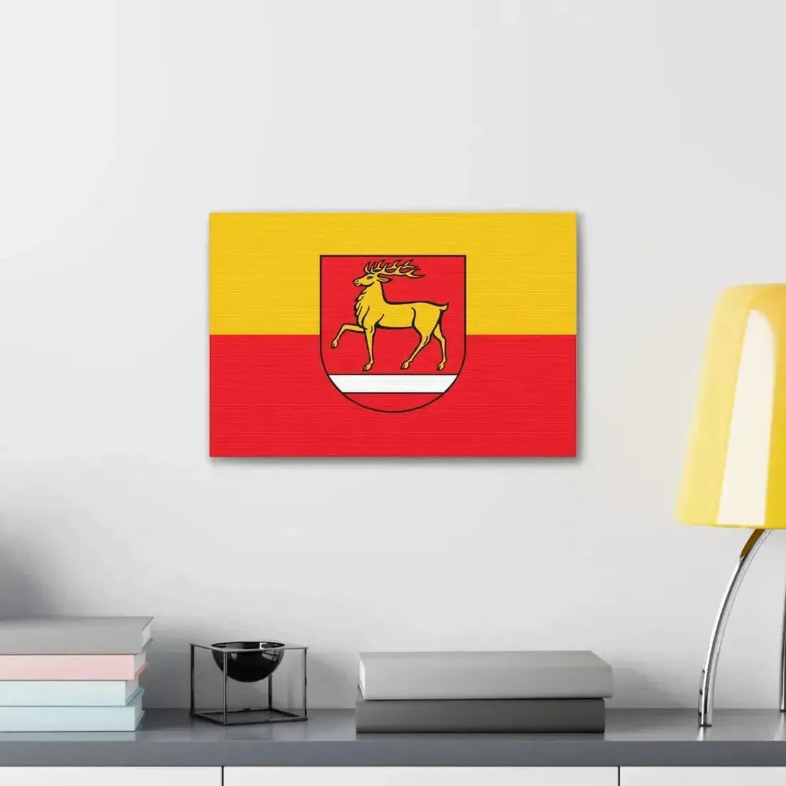 Flag of Sigmaringen Germany - Canvas Wall Art - The Sticker Space