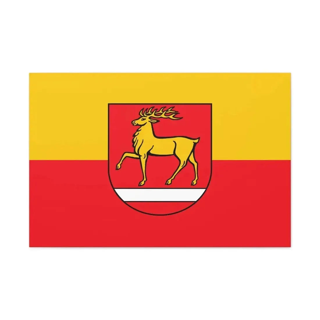 Flag of Sigmaringen Germany - Canvas Wall Art - The Sticker Space