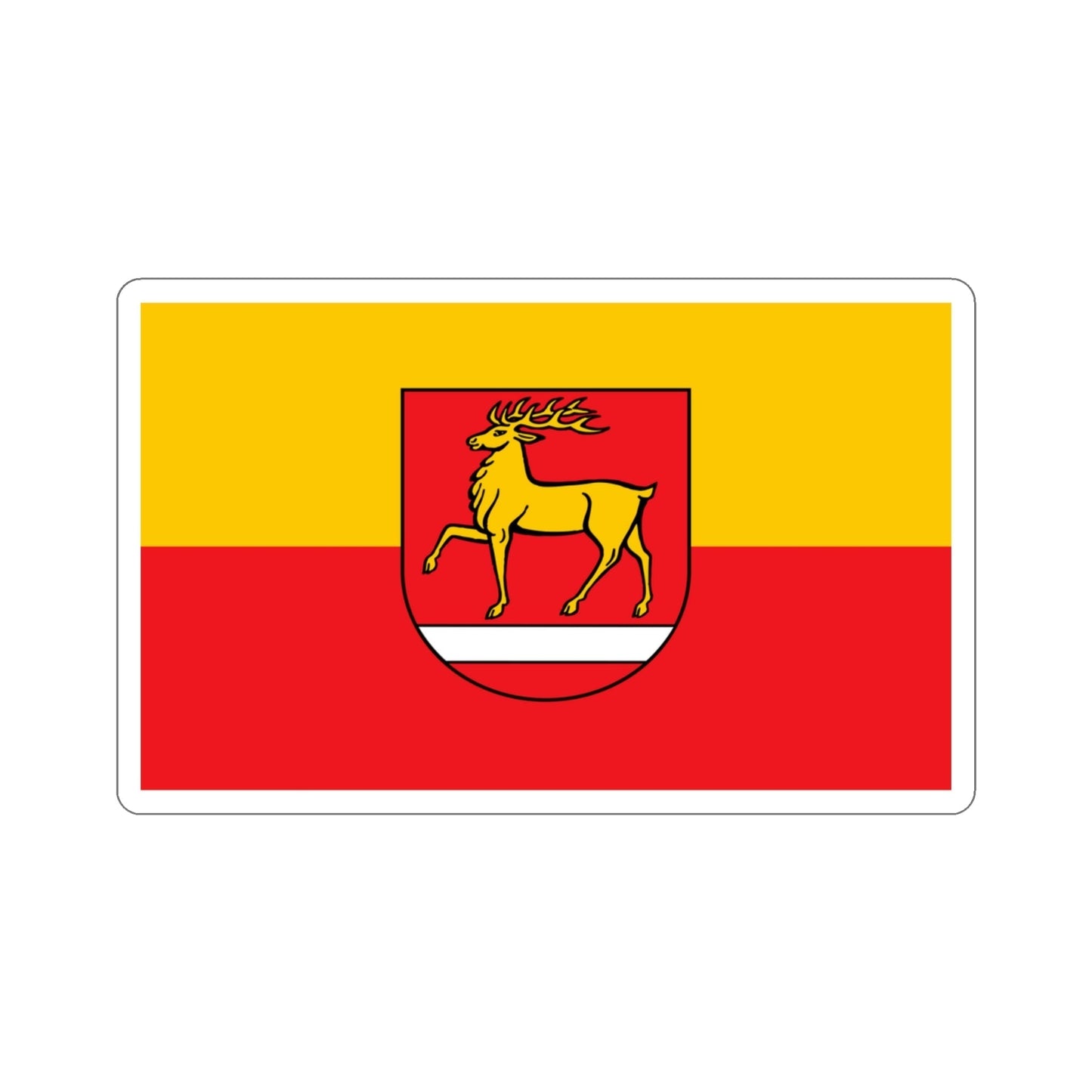 Flag of Sigmaringen Germany STICKER Vinyl Die-Cut Decal-3 Inch-The Sticker Space