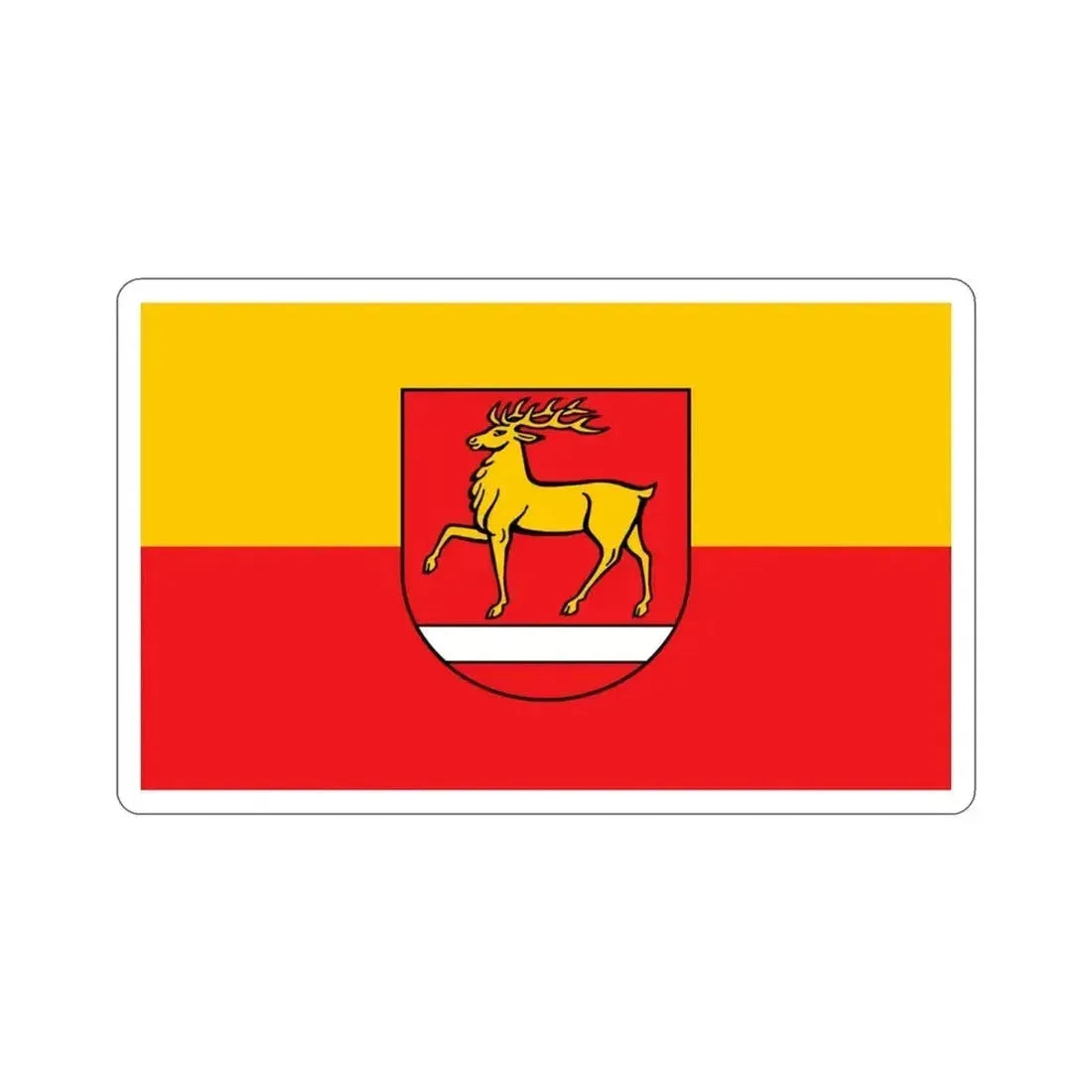 Flag of Sigmaringen Germany STICKER Vinyl Die-Cut Decal 3 Inch - The Sticker Space