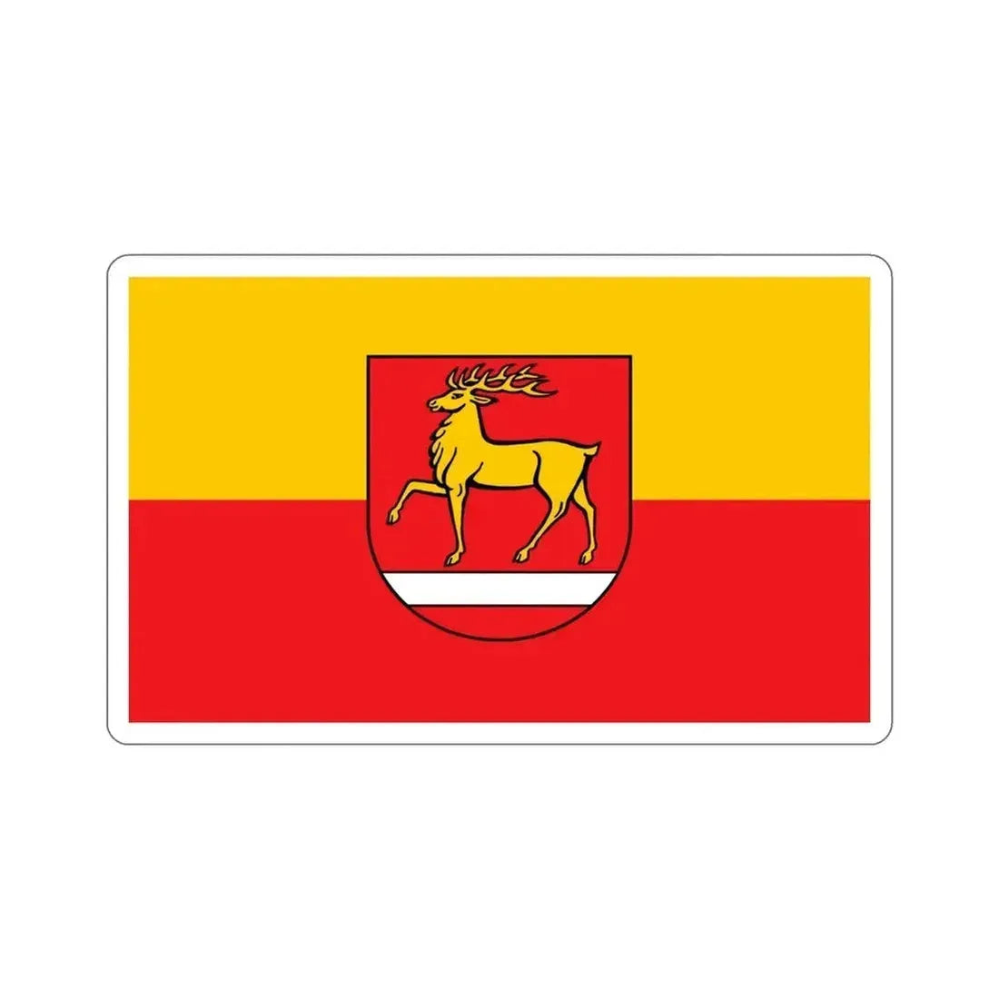 Flag of Sigmaringen Germany STICKER Vinyl Die-Cut Decal 4 Inch - The Sticker Space