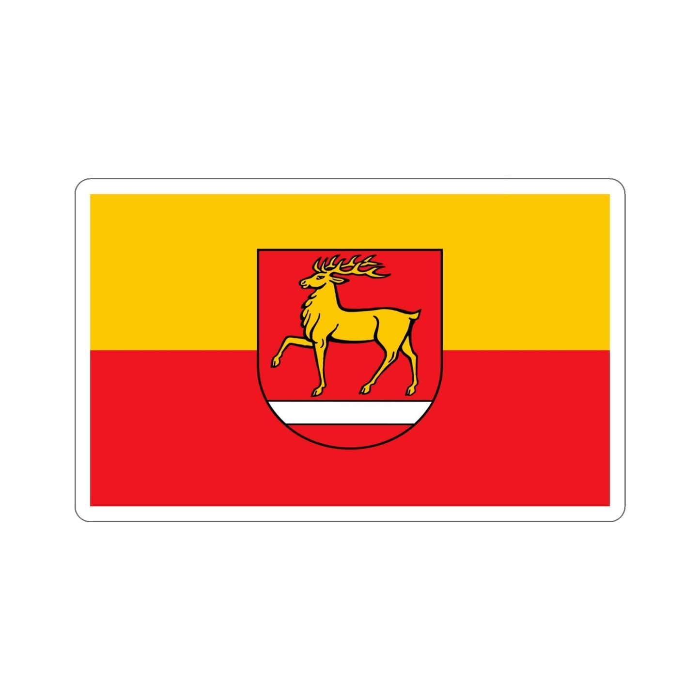 Flag of Sigmaringen Germany STICKER Vinyl Die-Cut Decal-5 Inch-The Sticker Space