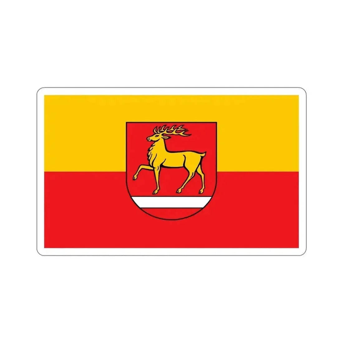 Flag of Sigmaringen Germany STICKER Vinyl Die-Cut Decal 5 Inch - The Sticker Space