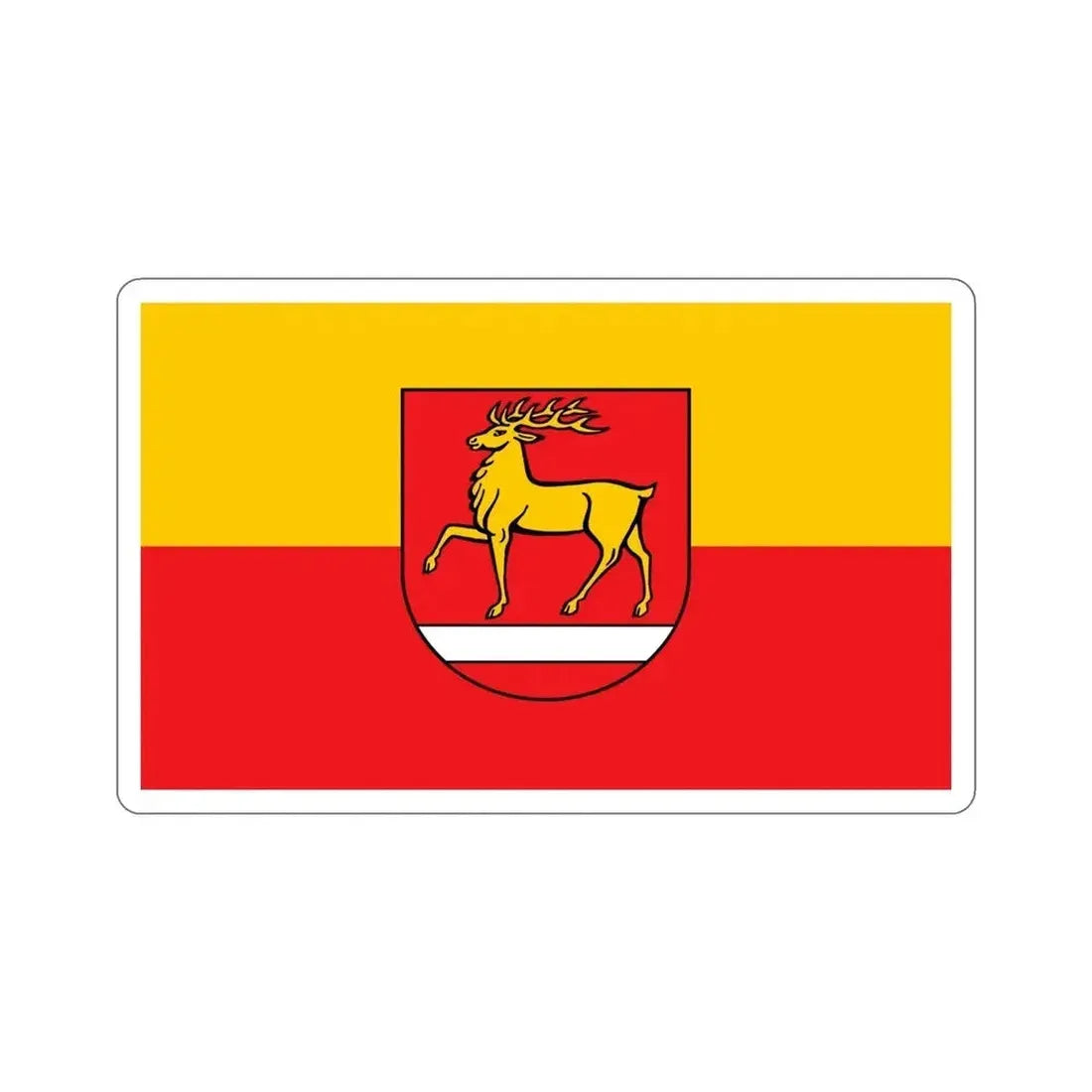 Flag of Sigmaringen Germany STICKER Vinyl Die-Cut Decal 5 Inch - The Sticker Space