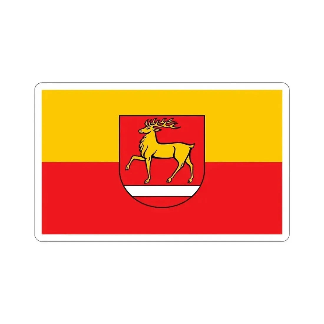 Flag of Sigmaringen Germany STICKER Vinyl Die-Cut Decal 6 Inch - The Sticker Space