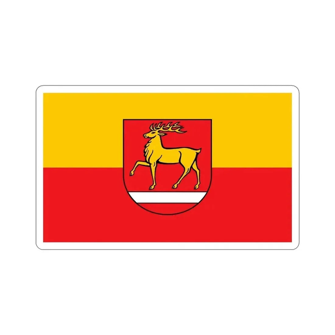 Flag of Sigmaringen Germany STICKER Vinyl Die-Cut Decal 6 Inch - The Sticker Space