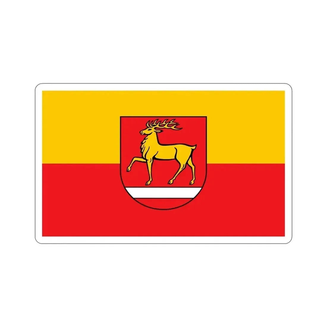 Flag of Sigmaringen Germany STICKER Vinyl Die-Cut Decal - The Sticker Space