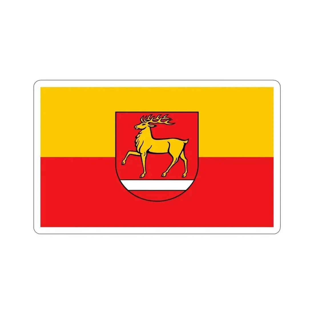 Flag of Sigmaringen Germany STICKER Vinyl Die-Cut Decal - The Sticker Space