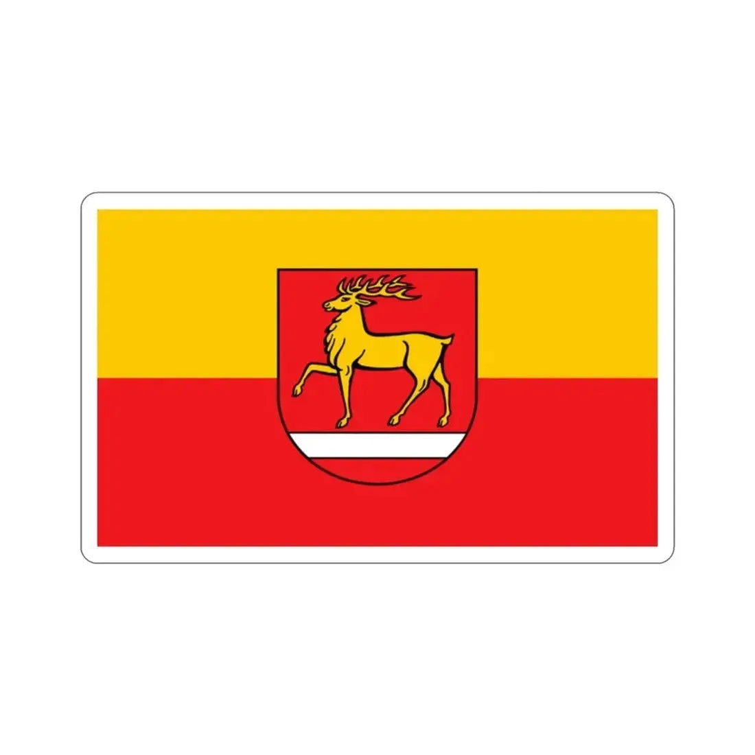 Flag of Sigmaringen Germany STICKER Vinyl Die-Cut Decal - The Sticker Space