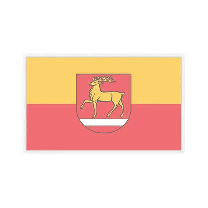 Flag of Sigmaringen Germany - STICKER Vinyl Kiss-Cut Decal 4 Inch Transparent - The Sticker Space