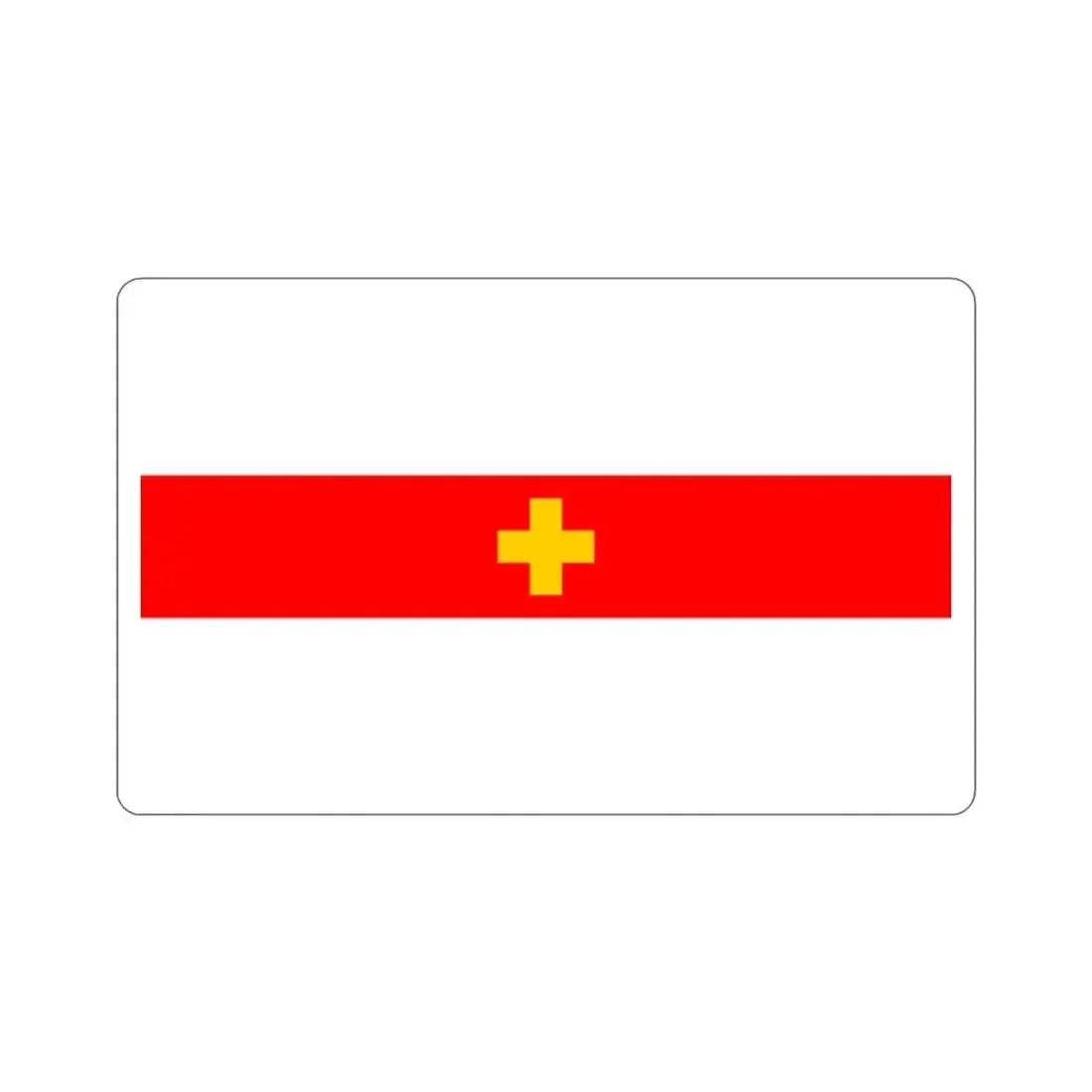 Flag of Siġġiewi 1993 to 2001 Malta STICKER Vinyl Die-Cut Decal 2 Inch - The Sticker Space