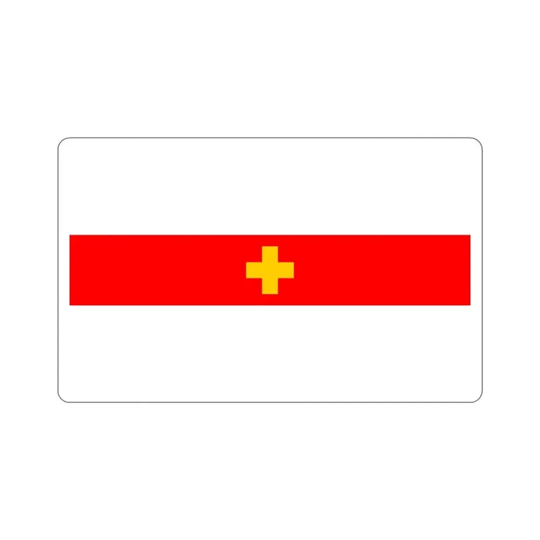 Flag of Siġġiewi 1993 to 2001 Malta STICKER Vinyl Die-Cut Decal 4 Inch - The Sticker Space