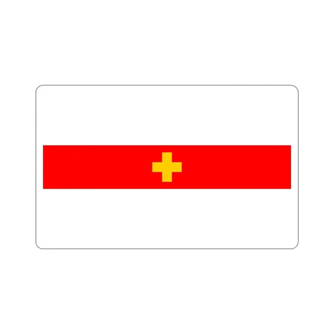Flag of Siġġiewi 1993 to 2001 Malta STICKER Vinyl Die-Cut Decal 5 Inch - The Sticker Space