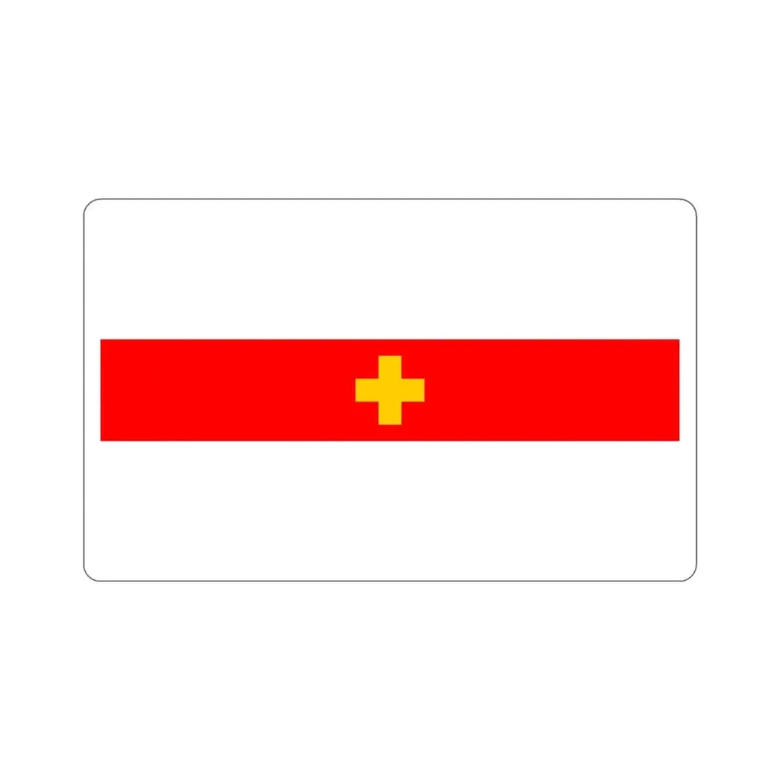 Flag of Siġġiewi 1993 to 2001 Malta STICKER Vinyl Die-Cut Decal 5 Inch - The Sticker Space