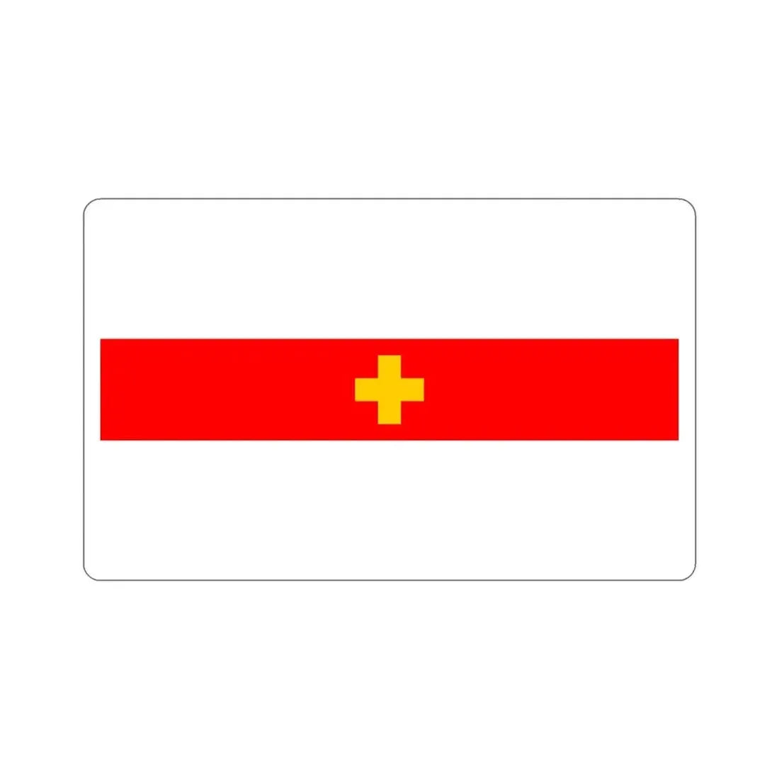 Flag of Siġġiewi 1993 to 2001 Malta STICKER Vinyl Die-Cut Decal 6 Inch - The Sticker Space