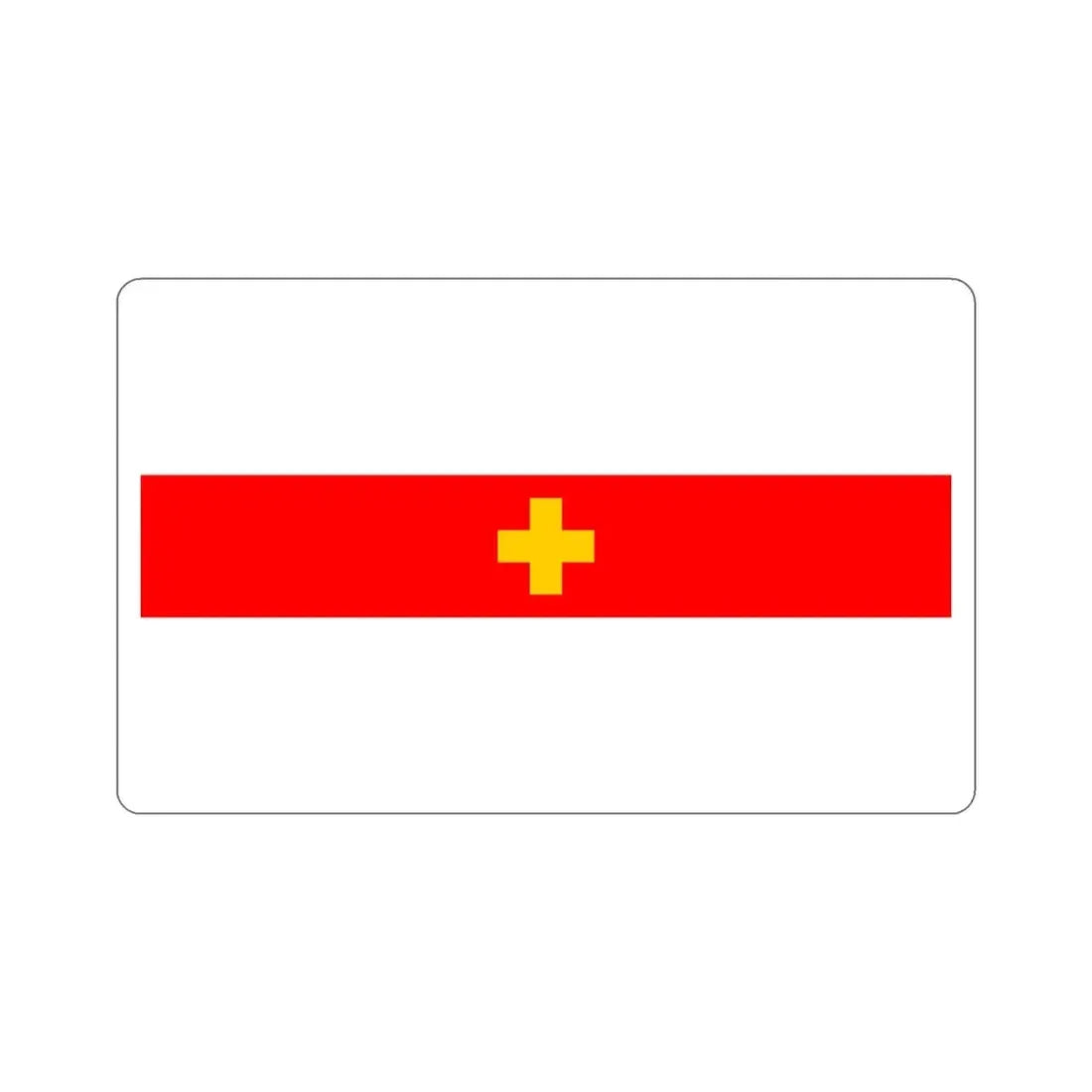 Flag of Siġġiewi 1993 to 2001 Malta STICKER Vinyl Die-Cut Decal 6 Inch - The Sticker Space