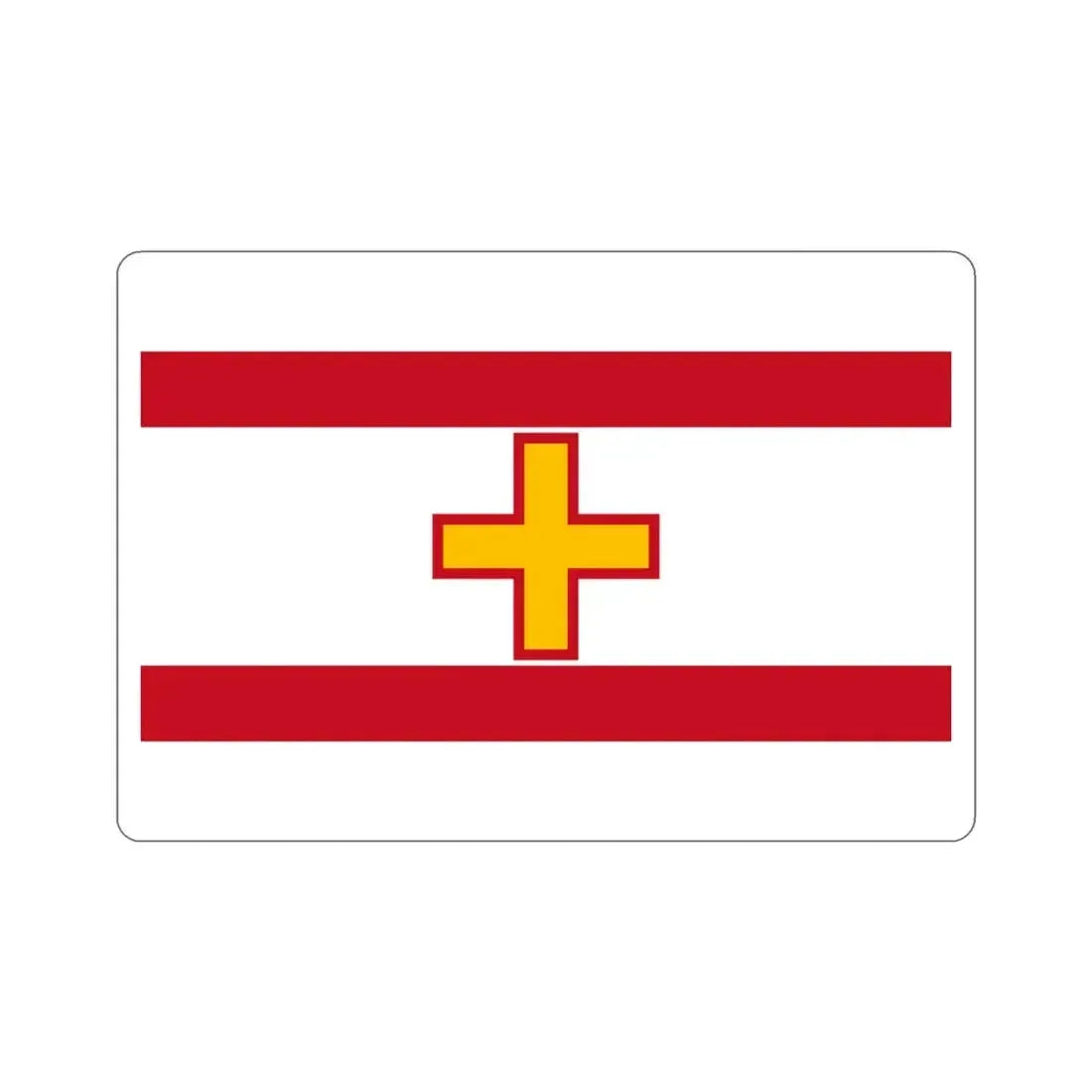 Flag of Siġġiewi Malta STICKER Vinyl Die-Cut Decal 3 Inch - The Sticker Space