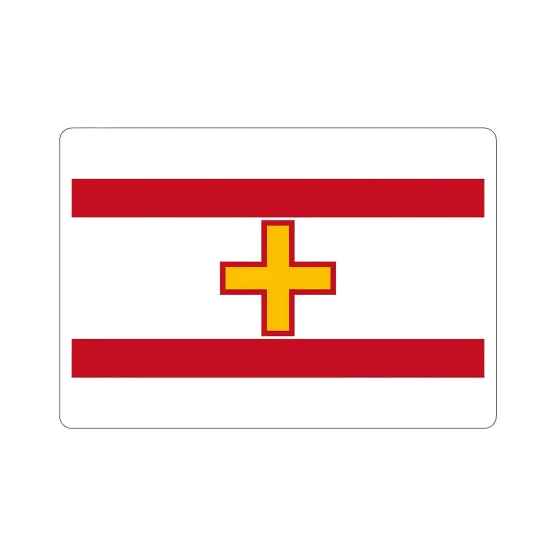 Flag of Siġġiewi Malta STICKER Vinyl Die-Cut Decal 4 Inch - The Sticker Space