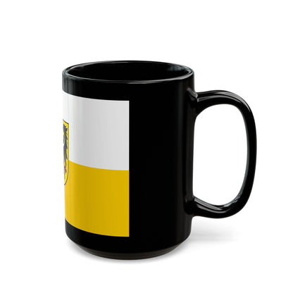 Flag of Silesia and Lower Silesia Germany - Black Coffee Mug-The Sticker Space