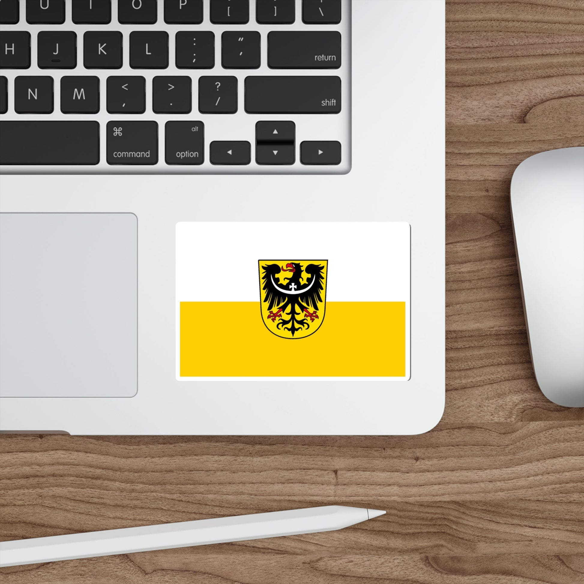 Flag of Silesia and Lower Silesia Germany STICKER Vinyl Die-Cut Decal-The Sticker Space