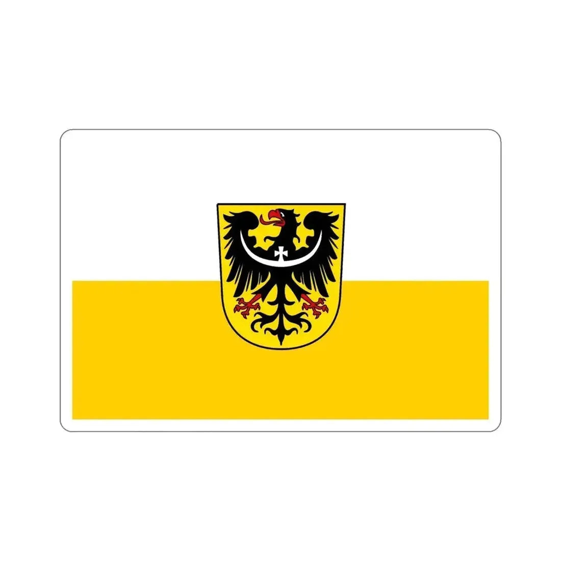 Flag of Silesia and Lower Silesia Germany STICKER Vinyl Die-Cut Decal - The Sticker Space
