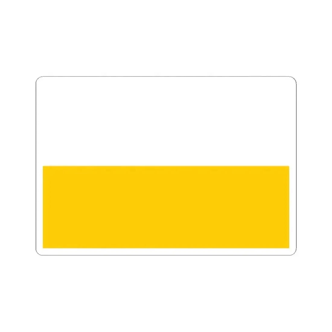 Flag of Silesia (Czech Republic) STICKER Vinyl Kiss-Cut Decal 2 Inch White - The Sticker Space